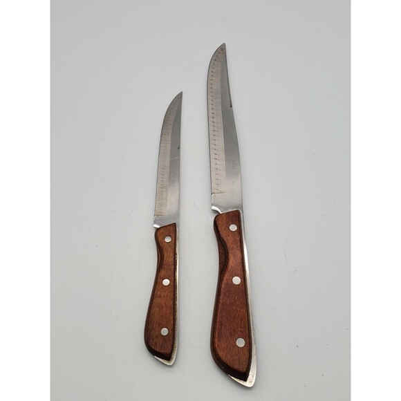 Regent Swords Lightening Edge Stainless Japan 8" & 6" Vintage Knives - Picture 3 of 12